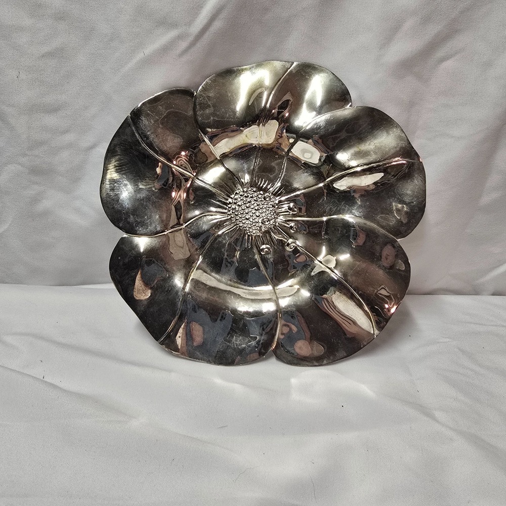 1994 International Silver Company Flower Decor Heavy Unique Used HTF Rare